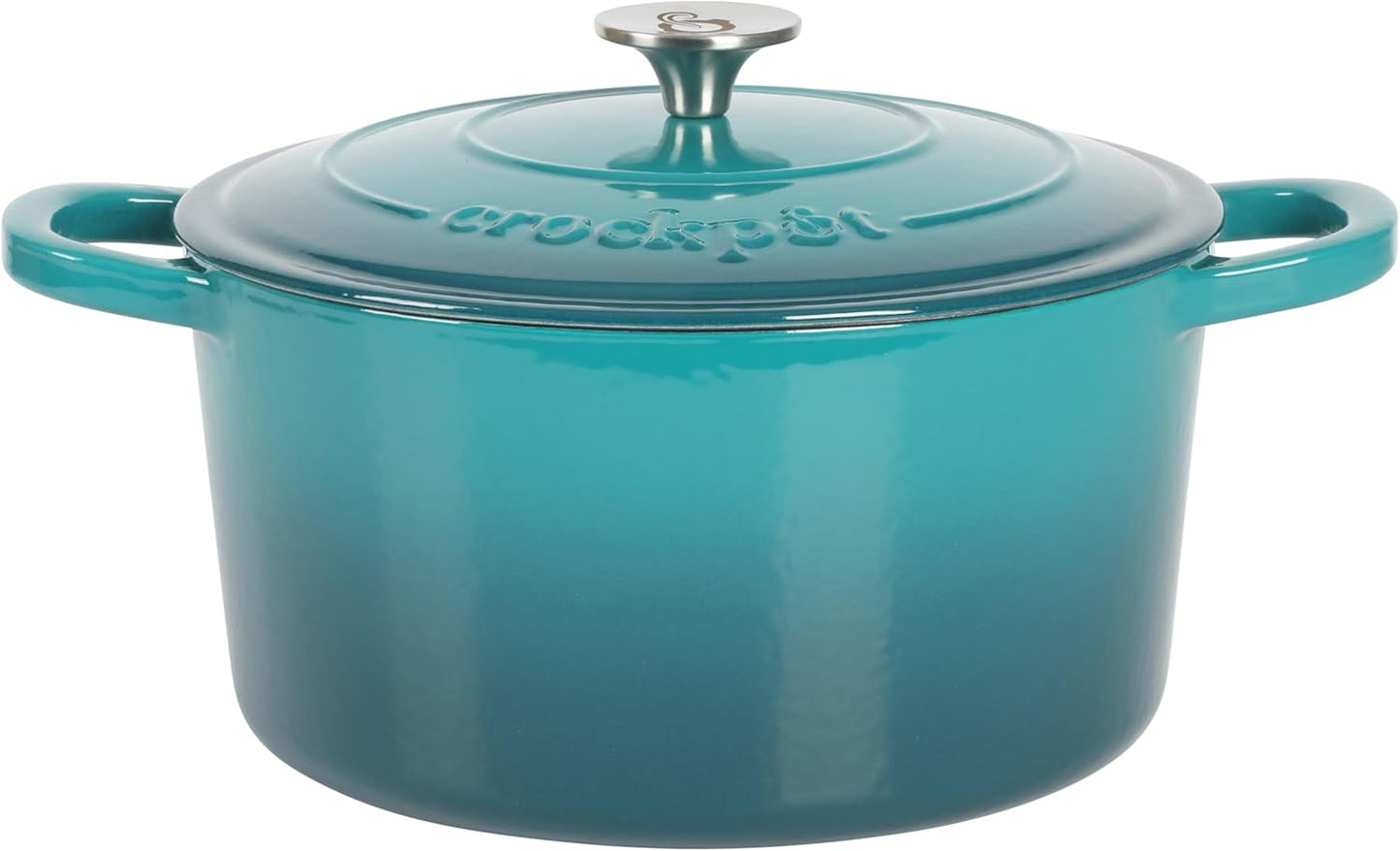 3 Quart Enameled Cast Iron Dutch Oven – Aqua - Curated Catalog U6