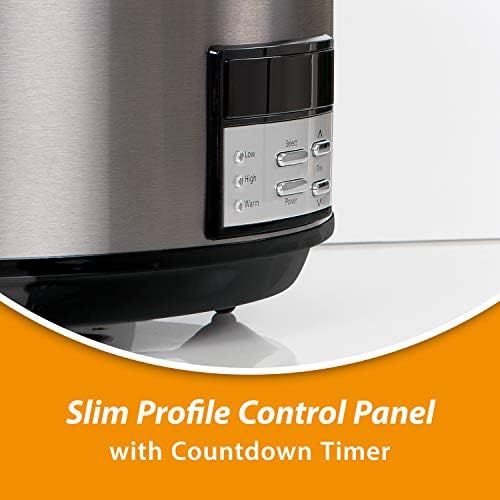 8 Quart Programmable Slow Cooker with Auto Warm - Curated Catalog H9