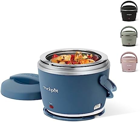 Electric Lunch Box Food Warmer 20oz – Faded Blue - Curated Catalog N1