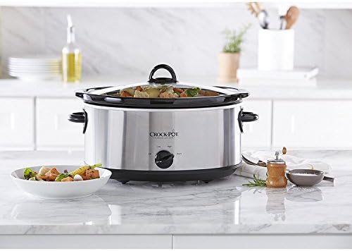 7 Quart Oval Manual Slow Cooker – Stainless Steel - Curated Catalog U7