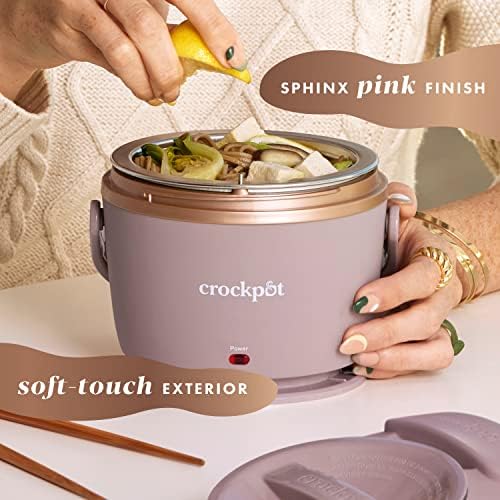 Electric Lunch Box Food Warmer 20oz – Blush Pink - Curated Catalog F2