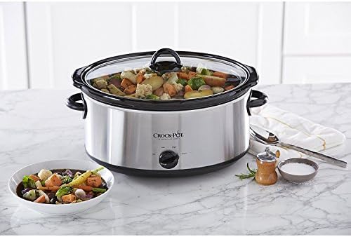 7 Quart Oval Manual Slow Cooker – Stainless Steel - Curated Catalog U7