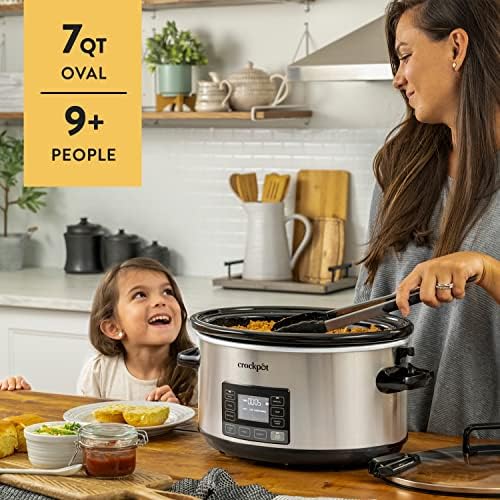 7 Quart Portable Programmable Slow Cooker with Timer - Curated Catalog A9