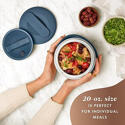 Electric Lunch Box Food Warmer 20oz – Faded Blue - Curated Catalog N1