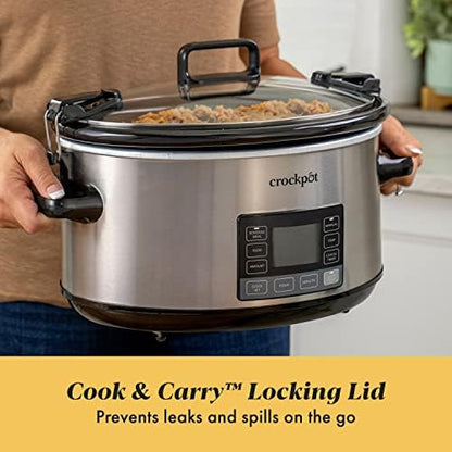 7 Quart Portable Programmable Slow Cooker with Timer - Curated Catalog A9