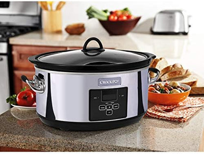 7 Quart Programmable Slow Cooker – Polished Platinum - Curated Catalog Q6