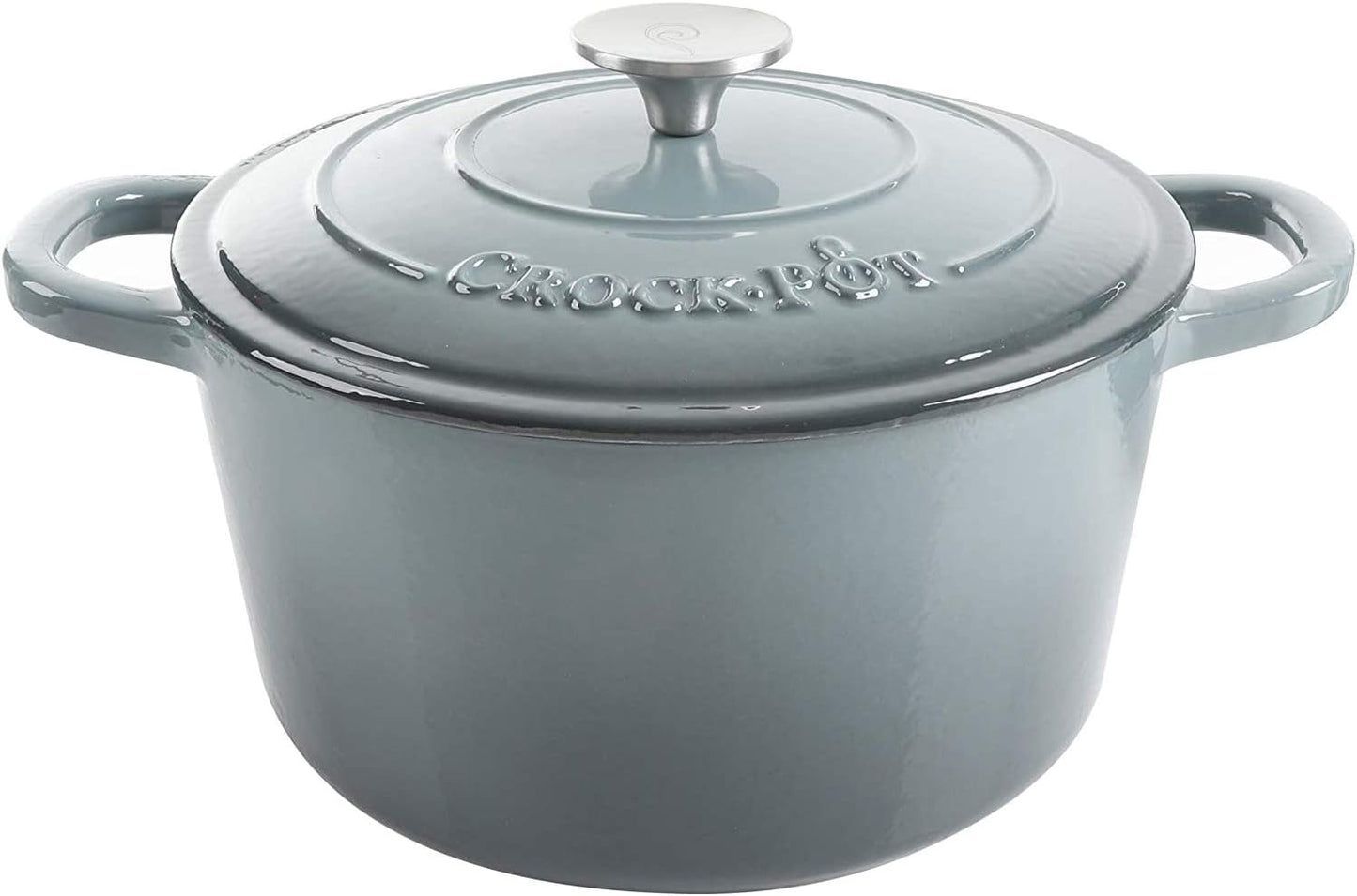 3 Quart Enameled Cast Iron Dutch Oven – Aqua - Curated Catalog O8