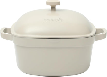 3 Quart Enameled Cast Iron Dutch Oven – Aqua - Curated Catalog U6