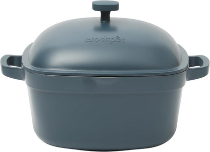 3 Quart Enameled Cast Iron Dutch Oven – Aqua - Curated Catalog U6