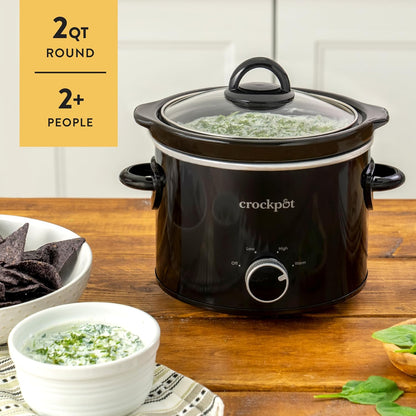2 Quart Mini Slow Cooker – Classic Compact Cooker - Curated Catalog H5